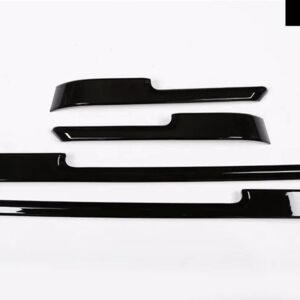 ランドローバー 4個 レンジローバー ヴォーグ L405 2013-2017 黒 ABS クローム室内ドア 装飾 ストリップ トリム アクセサリー - black