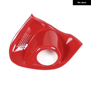 スバル WRX 2022-2024 ABS カーボン/レッド車内点火 スイッチ 装飾 カバー ステッカー カーアクセサリー - red