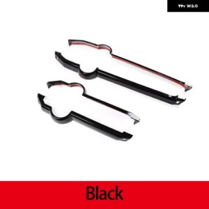ランドローバー ABS ブラック/ドアインナードア トリム ストリップ トリム ステッカー ディスカバリー 3 LR3 2004-2009 カーアクセサリー - black
