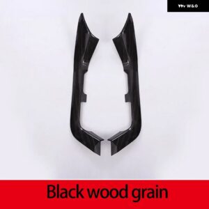 ランドローバー ディスカバリー 4 LR4 2010-2016 車内 ABS センター コンソール シフト パネル サイド 装飾 ステッカー カーアクセサリー - Black Wood Grain