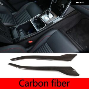 ランドローバー ディスカバリースポーツ 2020 ABS カーボンカーセンター コンソール サイド 装飾 ストリップ ステッカー インテリア アクセサリー - carbon fiber