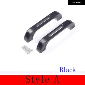 ランドローバー ディフェンダー 90 110 2004-2018 車内アルミ A ピラー ドアハンドル 装飾 カーアクセサリー - Style A Black