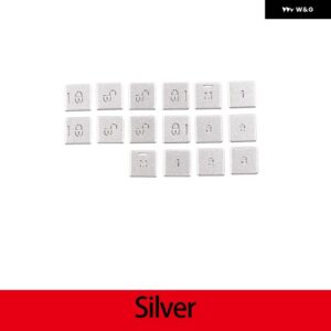 ランドローバー レンジローバー ヴォーグ 2013-17 合金 ドアメモリ調整 ボタン 装飾 パッチカーアクセサリー - Silver