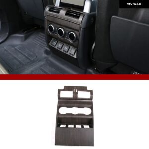 ランドローバー ディフェンダー 110 130 2020-2023 ABS カーボン アームレスト ボックス リアエア アウトレット アンチキックカバー カーアクセサリー - Oak Grain A