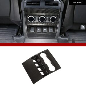 ランドローバー ディフェンダー 110 130 2020-2023 ABS カーボン アームレスト ボックス リアエア アウトレット アンチキックカバー カーアクセサリー - Carbon Fiber-C