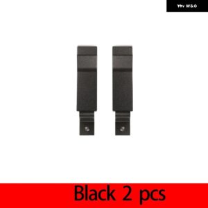 ランドローバー ディフェンダー 90 110 2004-18 合金 ドアインナードアロックハンドルアクセサリー交換部品 - Black 2-Pcs