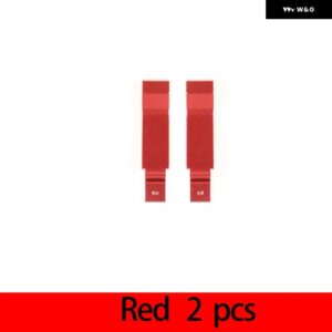 ランドローバー ディフェンダー 90 110 2004-18 合金 ドアインナードアロックハンドルアクセサリー交換部品 - Red 2-Pcs