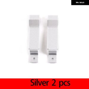 ランドローバー ディフェンダー 90 110 2004-18 合金 ドアインナードアロックハンドルアクセサリー交換部品 - Silver 2-Pcs