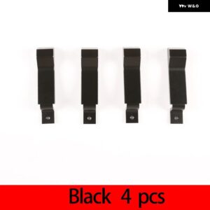 ランドローバー ディフェンダー 90 110 2004-18 合金 ドアインナードアロックハンドルアクセサリー交換部品 - Black 4-Pcs