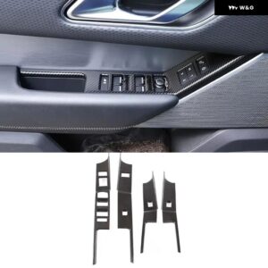 ランドローバー ABS カーボン レンジローバー VELAR 2017-2024 カーセンター コンソール ステアリングホイール ステッカー フレーム カバー - 4