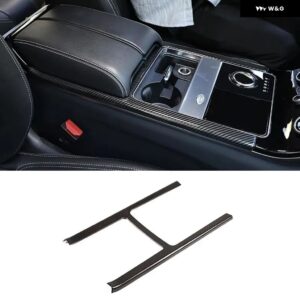 ランドローバー ABS カーボン レンジローバー VELAR 2017-2024 カーセンター コンソール ステアリングホイール ステッカー フレーム カバー - 1