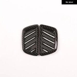 ランドローバー ABS カーボン EVOQUE 2019 2020 ダッシュボード 空調 ベント アウトレット フレーム トリム カーアクセサリー - carbon fiber