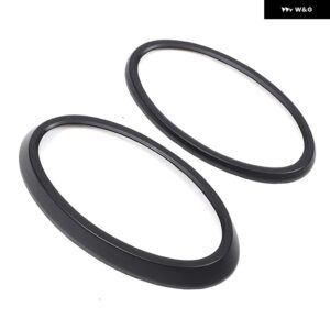 スバル WRX 2022-2025 ABS カーボン/黒ロゴ 装飾 リングフロントとリアのロゴカバー ステッカー アクセサリー - Matte black