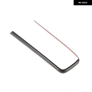 BMW X1 U11 2023-2024 ABS カーボン/ アームレスト ボックス 装飾 ストリップ トリム カーアクセサリー - Black Wood Grain