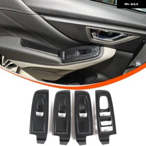 スバル ABS カーボン フォレスター 2019-2024 インテリア キット ダッシュボード コンソール ギア シフト パネル カバー トリム - 1