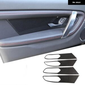 ランドローバー ABS カーボン ディスカバリースポーツ 2020-2024 車室内ドア 装飾 パネル カバー トリム アクセサリー - carbon fiber
