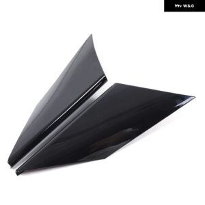 BMW ABS カーボン/ブラック 5シリーズ G60 2024 + カーセンター コントロール ティーカップサイド パネル カバー ステッカー インテリア アクセサリー - black