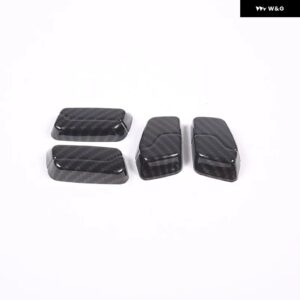 BMW X1 U11 2023-2024 ABS カーボンカーシート調整 ボタン カバー トリム ステッカー インテリア アクセサリー - carbon fiber