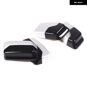 BMW X1 U11 2023-2024 ABS カーボンカーシート調整 ボタン カバー トリム ステッカー インテリア アクセサリー - Black Silver
