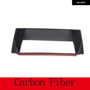 ジャガー ABS カーボン/マットブラック F タイプ 2013-18 カーセンター コンソール ナビゲーション画面 装飾 フレーム ステッカー ア - Style A carbon fiber