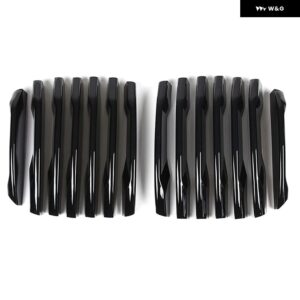 BMW 14個 X5 G05 2019-2022 カー スタイリング ABS クローム/ブラックフロントグリル トリム カバー トリム アクセサリー - Style D Black