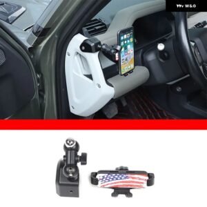 ランドローバー ディフェンダー 110 2020-2024 アルミ携帯電話 ブラケット GPS ナビゲーション ブラケット インテリア アクセサリー - Style F left