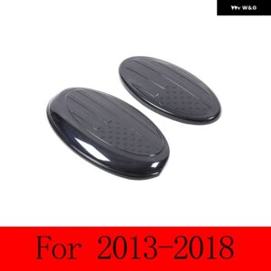スバル フォレスター 2013-2024 ABS 黒ロゴ 装飾 リングフロントとリアのロゴカバー ステッカー アクセサリー - For 2013-2018