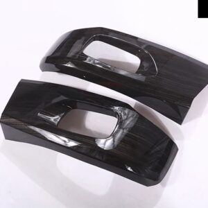 ランドローバー ディスカバリースポーツ 2015-2017 ABS プラスチック カーボンスタイル カーシートサイドフレーム トリム アクセサリー - Black Wood Grain