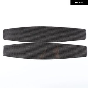 ポルシェ タイカン 2019-2022 ソフトカーボンフロントシートリアバック パネル トリム ステッカー 装飾 カーアクセサリー - carbon fiber