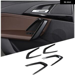 BMW ABS ブラック X1 U10 U11 2023-2024 インテリア キット ステアリングホイール ダッシュボード コンソール ギア シフト パネル カバー トリム ステッカー - Style 7