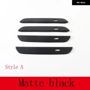 BMW X1 U11 2023 5シリーズ G60 2024 ABS カーボンハンドルカバー 装飾 ステッカー アクセサリー - Style A Matte black