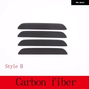 BMW X1 U11 2023 5シリーズ G60 2024 ABS カーボンハンドルカバー 装飾 ステッカー アクセサリー - Style B carbon fiber