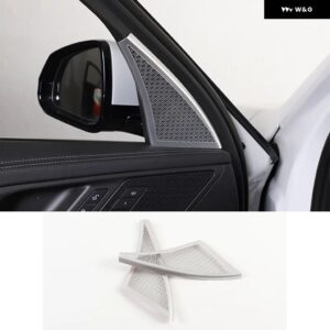 BMW X1 IX1 U10 U11 2023-2024 合金 ドア スピーカー カバー トリム カバー A ピラー ツイーターカバー 装飾 アクセサリー - 2-pcs Style B