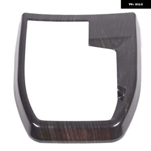BMW X1 IX1 U10 U11 2023-2024 ABS カーボン中央 制御 ギア パネル 装飾 フレーム ステッカー インテリア アクセサリー - Black Wood Grain