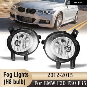 BMW フォグランプ 1 2 3 4シリーズ F20 F21 F30 F31 F32 F33 F35 2012-2015 フロント バンパー 駆動 フォグランプ アセンブリ H8 電球 - with Bulbs