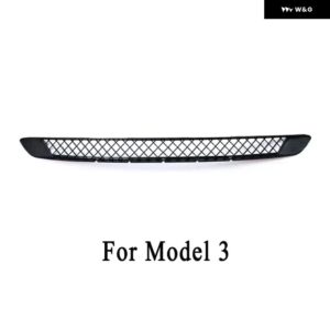 テスラ モデル3 2017-2023 / モデルY 2019-2023 アンダー レーシンググリル ハニカム エアベント カバー 防塵 防虫ネット - Black For Model 3