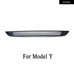 テスラ モデル3 2017-2023 / モデルY 2019-2023 アンダー レーシンググリル ハニカム エアベント カバー 防塵 防虫ネット - Black For Model Y