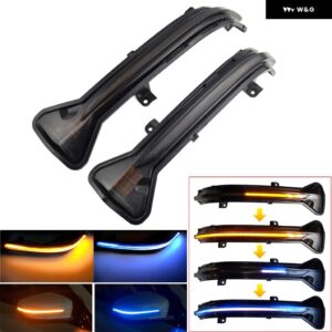 BMW LED ウインカー バックミラー サイドミラー ライト 3ER G20 G21 G28 G2X 点滅ダイナミック ウインカー シーケンシャル インジケーター 2019 2020 - Dynamic Yellow Blue