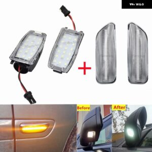 ボルボ LED シーケンシャル ウインカー サイド マーカー ウィンカー ランプ アンバー S60 S80 V70 XC70 XC90 MK1 アンダーサイドミラー パドルライト - Crystal Set