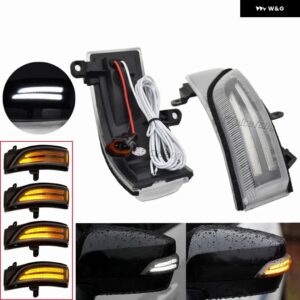 スバル 2個 LED ダイナミックウインカーサイドミラー インジケータライト車 WRX STI フォレスター アウトバック インプレッサ レガシ - Dynamic Crystal lens
