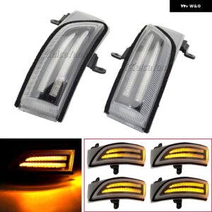 スバル 1ペア アウトバック インプレッサ WRX STI フォレスター レガシィクロストレック LED バックミラー サイドミラー - Dynamic Crystal lens