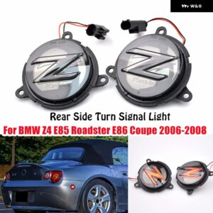 BMW リアバンパー LED リフレクター サイド マーカーライト Z4 E85 ロードスター 2003-2008 E86 クーペ 2006-2008 ウインカーランプ - Smoked