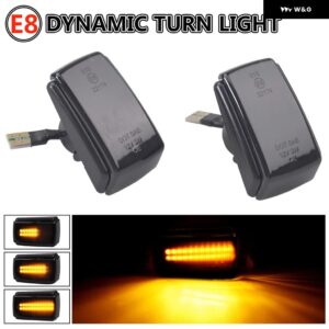 ボルボ 1ペア 車 V40 V70 S40 850 240 740 C70 940 S70 S90 960 ダイナミック LED サイドマーカーウインカー ウィンカーライト - Dynamic black