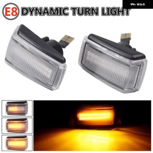 ボルボ 1ペア 車 V40 V70 S40 850 240 740 C70 940 S70 S90 960 ダイナミック LED サイドマーカーウインカー ウィンカーライト - Dynamic Crystal