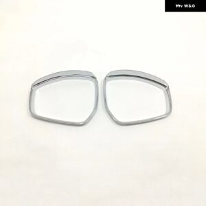 ジャガー F-PACE F ペース 2016-2018 ABS クローム/カーボン アウトサイドドア バックミラー レインアイブロウカバー 2個 - Chrome Rain eyebrow