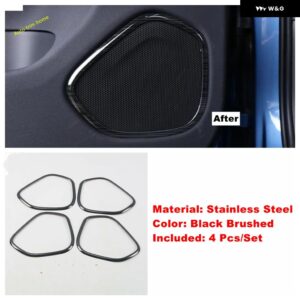 ボルボ ドア ステレオ スピーカー ラウド スピーカー /ピラー B エアコン ACベント/グローブ 収納 ボックス カバー トリム XC60 2018 - 2024 - Black Brushed D