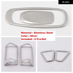 ボルボ ドア ステレオ スピーカー ラウド スピーカー /ピラー B エアコン ACベント/グローブ 収納 ボックス カバー トリム XC60 2018 - 2024 - 3 Items Silver