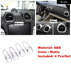 ポルシェ ダッシュボード 空調 AC コンセントベント 装飾 フレーム カバー トリム 718 ケイマンボクスター 2017 - 2021 アクセサ - Model E