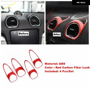 ポルシェ ダッシュボード 空調 AC コンセントベント 装飾 フレーム カバー トリム 718 ケイマンボクスター 2017 - 2021 アクセサ - Model B