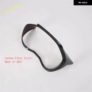 スバル ABS センター コンソール ダッシュボード 計器 装飾 フレーム カバー トリム フォレスター 2019-2023 カーアクセサリー - Carbon Fiber Look